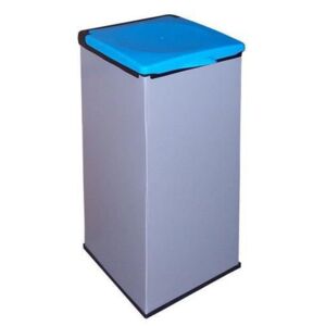 Súprava 3 ks plastových odpadkových košov Monti na triedený odpad, objem 3 x 85 l, modrá