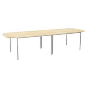 Kancelársky stôl Abonent, 320 x 100 x 75 cm, rovné vyhotovenie, dezén javor