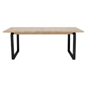 Bolia Rozkládací stôl DT18, white pigmented oak / black legs