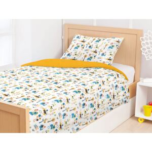 Goldea detské bavlnené posteľné obliečky - vzor 489 jungle 140 x 200 a 70 x 90 cm