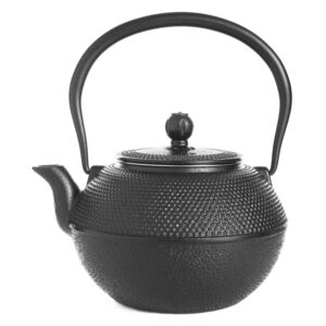 Čierna liatinová čajová kanvica Bambum Taşev Linden, 1,2 l