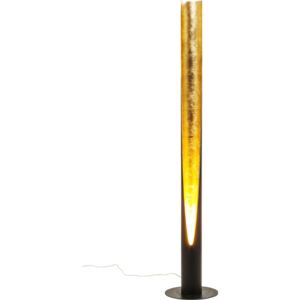 Čierno-žltá stojacia lampa Kare Design Tube