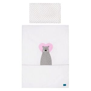 2-dielne posteľné obliečky Belisima Bear in love 100/135 ružové