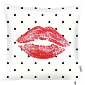 Obliečka na vankúš Apolena Red Lips, 43 x 43 cm