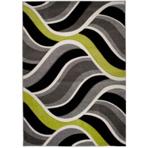 Kusový koberec Moderné vlny zelený, Velikosti 80x150cm