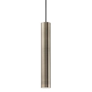 Ideal Lux 141794 Minimalistická závesná lampa LOOK SP1 BRUNITO strieborná