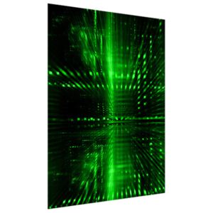 Roleta s potlačou Zelený kyberpriestor 3D 110x150cm FR3313A_1ME