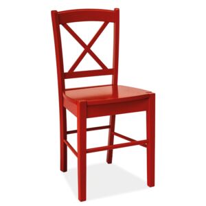 SIGNAL CD-56 jedálenská stolička červená