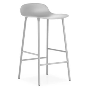 Normann Copenhagen Barová stolička Form 65 cm, grey/steel