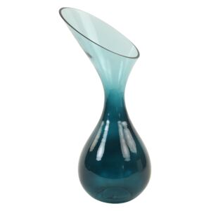 Sklenená váza HERLEY, petrol, Ø16x33 cm (M)