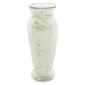 Sklenená váza IMOAN stone finish olive green, 30 cm