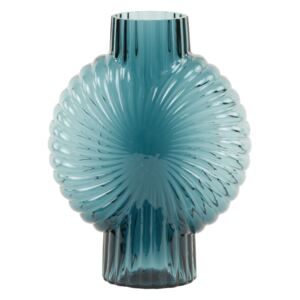 Sklenená váza MIA, Petrol, (S)18,5x8,5xV25 cm