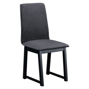 Čalúnená stolička Lilo VI, Morenie: čierny, Poťahové látky: 26x - Kronos 22