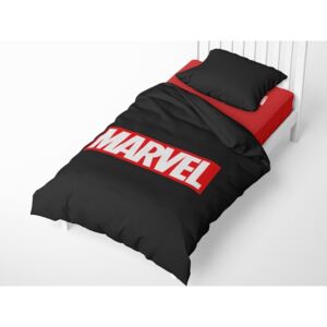 Herding povlečení Logo Marvel 140x200/70x90 cm černé