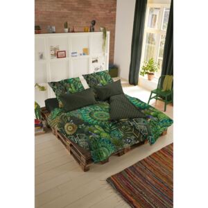 Home zelené obojstranné francúzske obliečky Hip Botalia 200x200 / 220cm