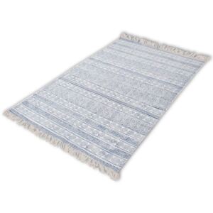 Bavlnený koberec, 180x270 cm, modrý
