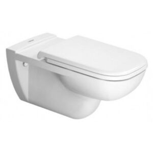 DURAVIT D-CODE závesná WC misa pre telesne postihnutých, hlboké splachovanie, odpad zadný rovný, biela 22280900002