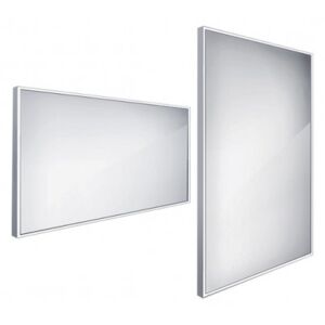 NIMCO zrkadlo podsvietené LED 130000 140 x 70 cm hliníkový rám ZP13008