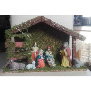 Vianočný Betlehem s 9 Figurkami HI-54261
