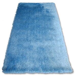 Luxusný kusový koberec Shaggy Macho modrý, Velikosti 80x150cm
