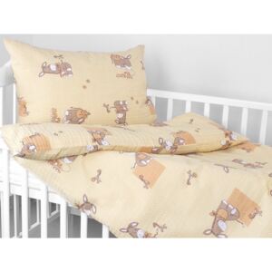 Goldea detské krepové posteľné obliečky - vzor 308 90 x 140 a 50 x 70 cm