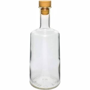 Fľaša sklo, 500 ml, vrchnák gumený, balenie 6 ks
