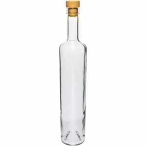 Sklenená fľaša s gumeným vrchnákom, objem 500ml