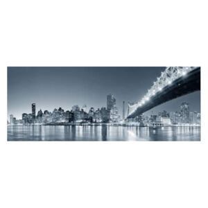 Obraz na skle Styler - Most čiernobiely 125x50 cm