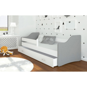Swan sivá Color posteľ pre deti 180x80