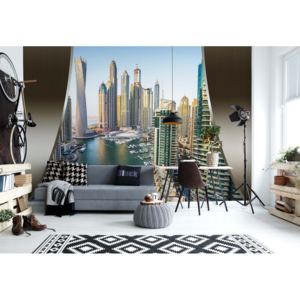 Fototapeta - Dubai City Skyline Vliesová tapeta - 250x104 cm