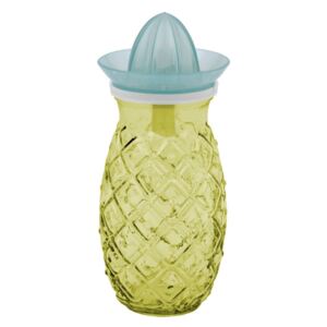 Žltý pohár s odšťavovačom z recyklovaného skla Ego Dekor Ananas, 0,7 l