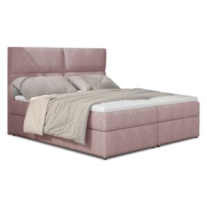 Manželská posteľ Boxspring 145 cm Alyce (ružová) (s matracmi). Akcia -33%. Vlastná spoľahlivá doprava až k Vám domov. 1027443