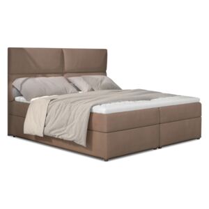Manželská posteľ Boxspring 145 cm Alyce (hnedá) (s matracmi). Akcia -33%. Vlastná spoľahlivá doprava až k Vám domov. 1027440