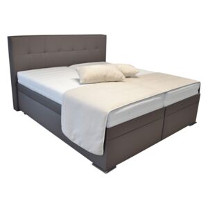 Manželská posteľ Boxspring 180 cm Blanár Rumba (hnedá) (s roštom a matracmi). Vlastná spoľahlivá doprava až k Vám domov