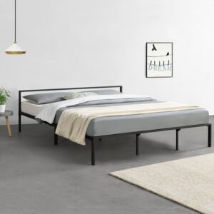 [en.casa] Kovová posteľ "Imatra" ABMB-4712 180x200 cm čierna