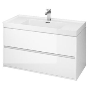 CERSANIT - skrinka s umývadlom 100cm, biely lesk , Cersanit Crea, S924-021