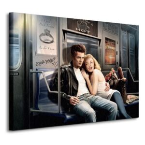 Obraz na plátne James Dean a Marilyn Monroe Metro Brando J.J. 80x60cm WDC90491
