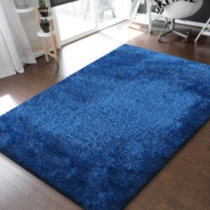 DY Shaggy koberec Merinos - modrý Rozmer: 120 x 170 cm