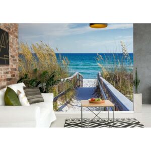 Fototapeta - Sylt White Sand Beach Path Coastal Papírová tapeta - 184x254 cm