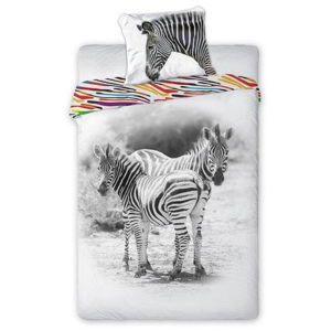 Obliečky Zebra 140x200/70x90 cm