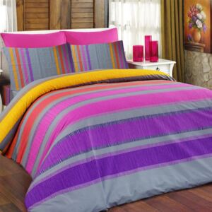 Bavlnené posteľné obliečky Susan fialové štandardná dĺžka