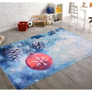 Modrý koberec Vitaus Decorations, 120 × 160 cm