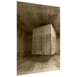 Samolepiaca fólia Lietajúca kamenná kocka 3D 150x200cm OK3713A_2M