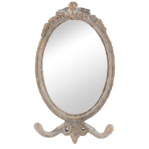 Malé nástenné zrkadlo vo vintage ráme - 12 * 3 * 21 cm