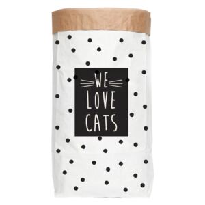 Úložné vrece z recyklovaného papiera Really Nice Things Love Cats