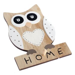 Drevená nástenná dekorácia Dakls Owl