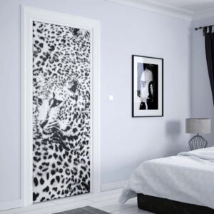 GLIX Fototapeta na dvere - Cheatah Design Black And White