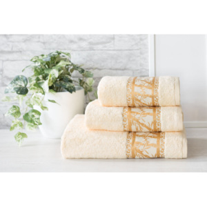 XPOSE ® Bambusový ručník MANILA - vanilková 50x90 cm