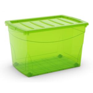Plastový úložný box Omni Box s vekom XL zelený