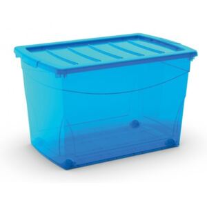 Plastový úložný box Omni Box s vekom XL modrý